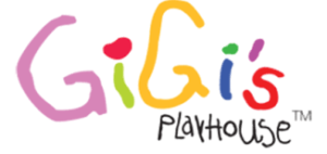 Logo for GiGi's Playhouse, the nonprofit supporting individuals with Down syndrome and promoting global acceptance.